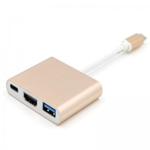 USB Typ C zu HDMI + USB 3.0 + Typ C Hub Adapter