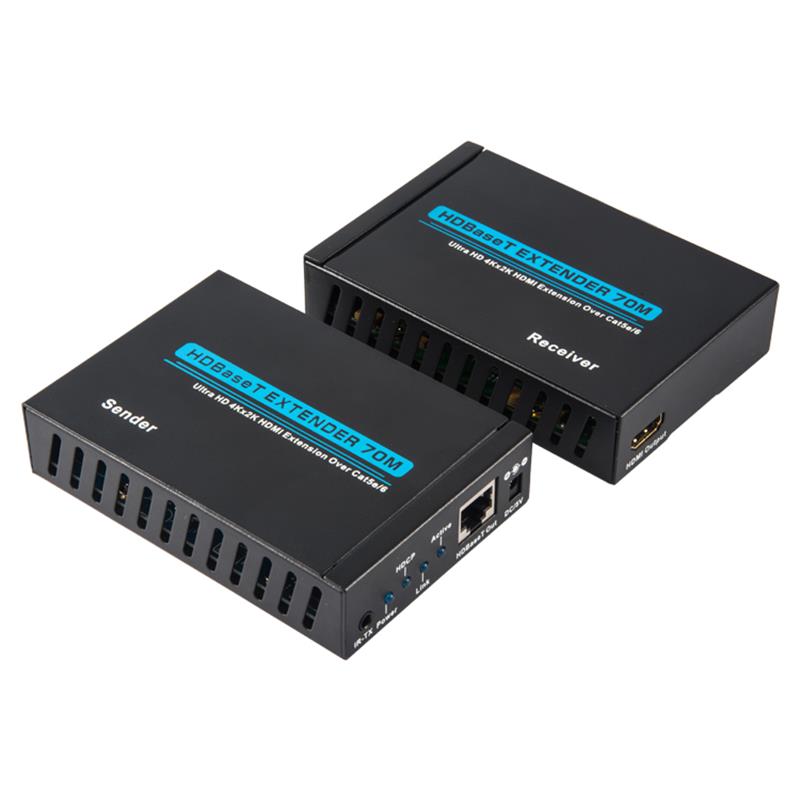 V1.4 4K HDBasET HDMI Extender 100m über Single cat5e/6 cable 70m@4Kx2K/30Hz,100m@1080P/60Hz