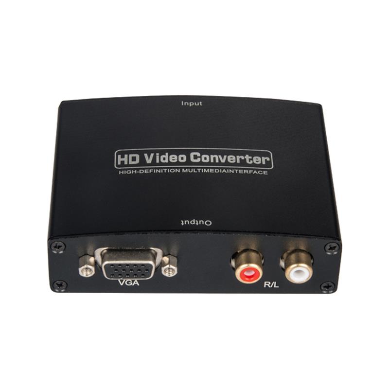 HDMI ZU VGA + R \/ L AUDIO Audio Converter 1080P