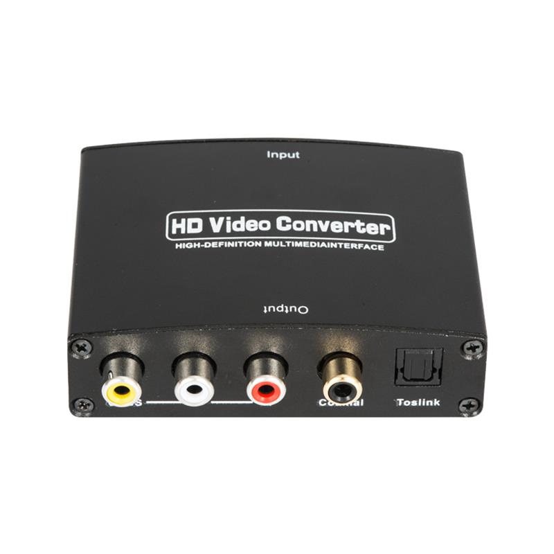 HDMI zu AV + Digital Audio Converter Auto Scaler 1080P