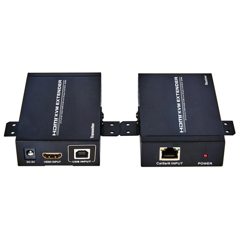 HDMI KVM Extender 60 m über Single Cat5e \/ 6 Unterstützung Full HD 1080P